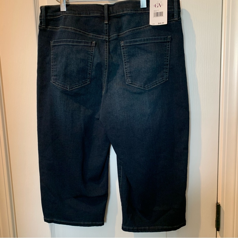 GV GLORIA VANDERBILT Women’s Capri Skimmer Jeans 10 Average NWT - Picture 10 of 13